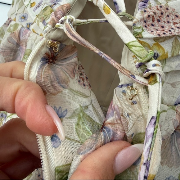 V. Chapman Pastel Floral Maxi Dress - Picture 5 of 11